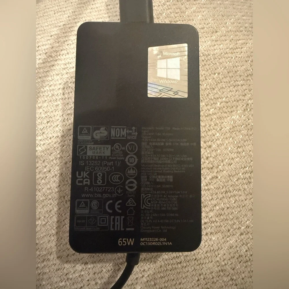 BNIB Genuine Microsoft 65W Power Adapter Model 1706 with Magnetic Connection
